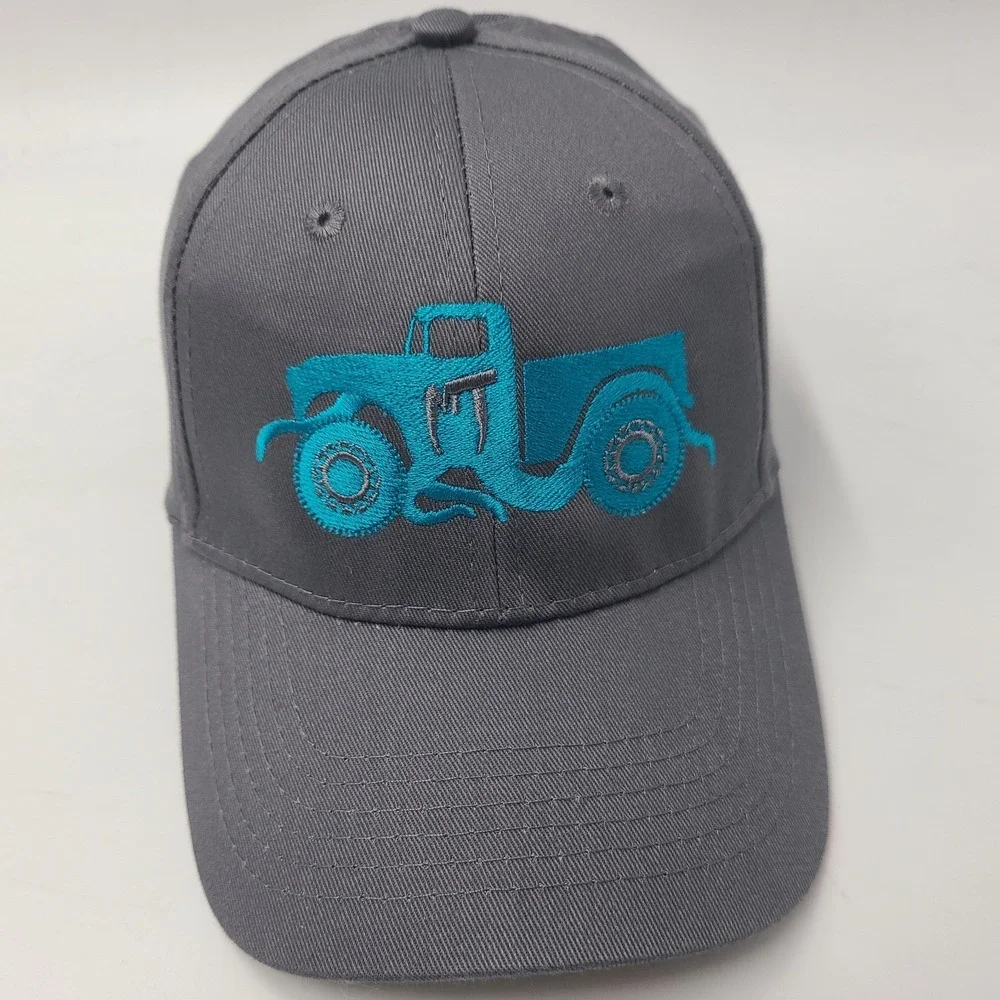 Youth Monster Trucks Movie Promo Hat Adjustable 2016 Action Adventure Gray‎ Blue